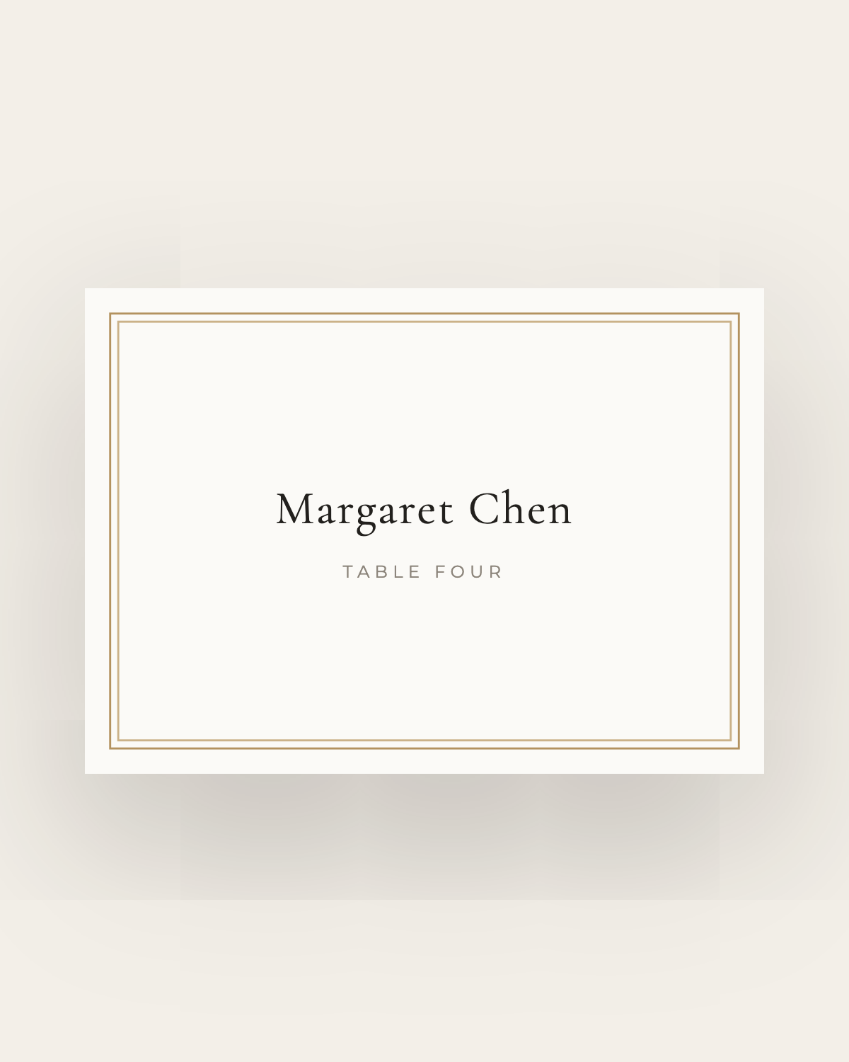 The Rosedale — Place Cards