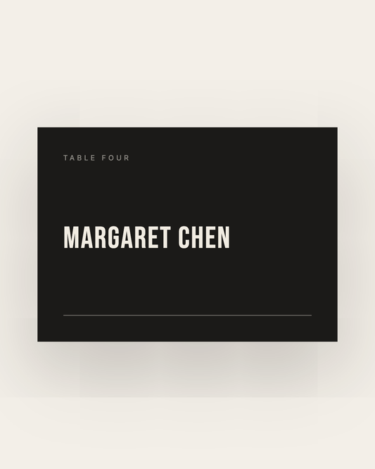 The Distillery — Place Cards