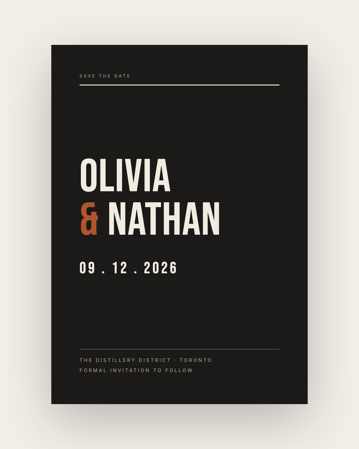 The Distillery — Save-the-Date