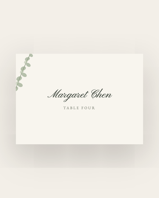 The Muskoka — Place Cards