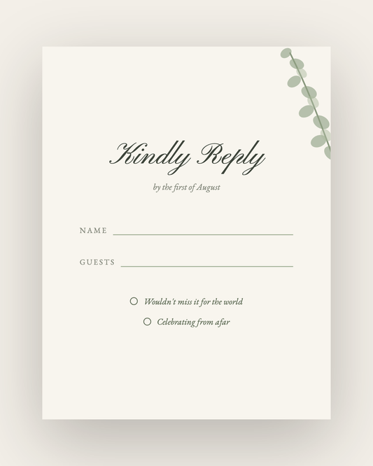 The Muskoka — RSVP Card