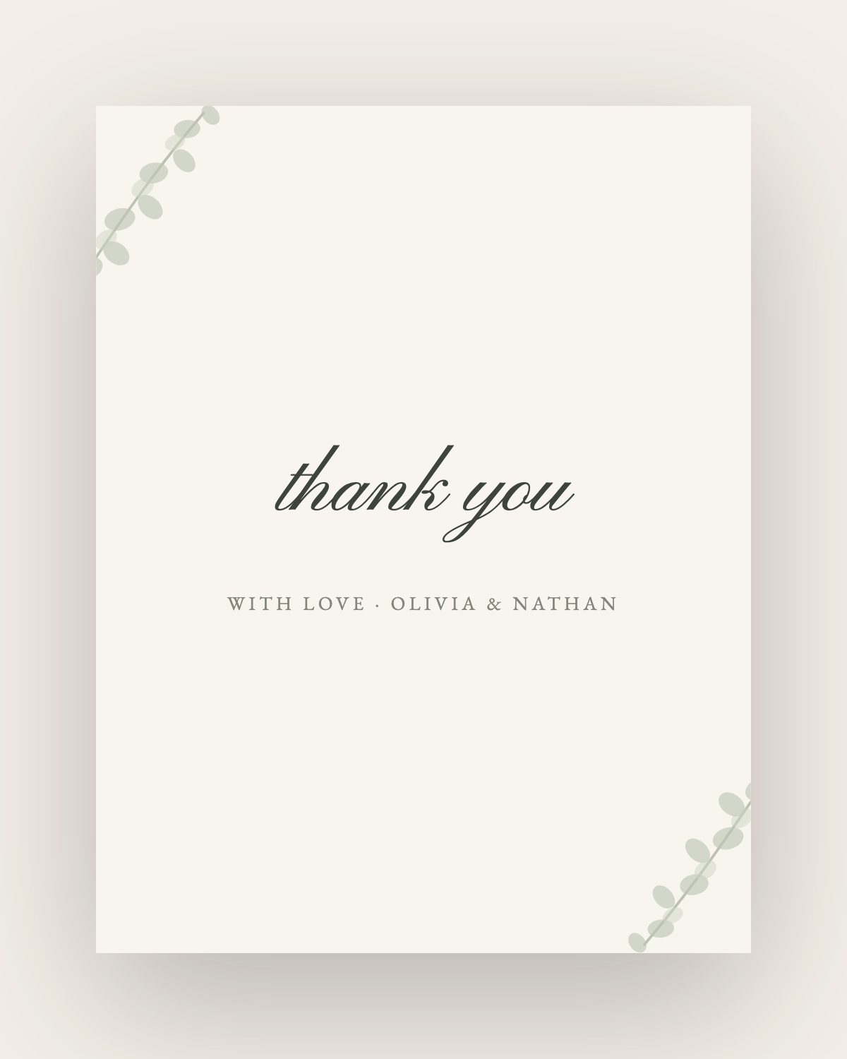 The Muskoka — Thank-You Card