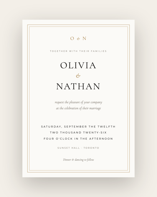 The Rosedale — Invitation Suite