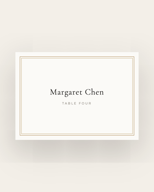 The Rosedale — Place Cards