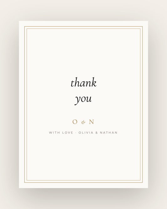 The Rosedale — Thank-You Card